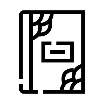 Fantasy spell book icon learning magic ancient lore イラスト素材