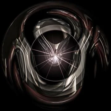 Fantasy sphere shape Stock Illustration