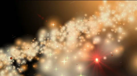 Fantasy stars and planets dancing in deep space Video stock 43385440