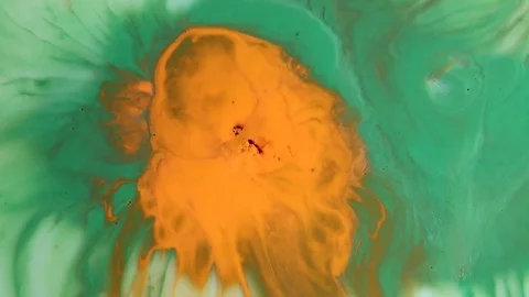 Fantasy surface of colored paints Stock Footage 81324298