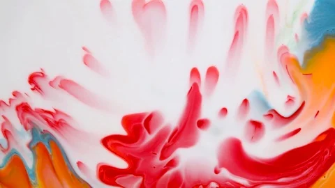 Fantasy surface of colored paints Stock Footage 84855030