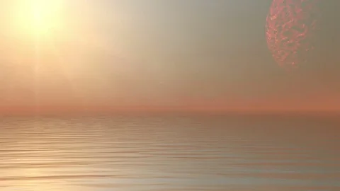 Fantasy Surreal Landscape Stock Footage 73040740