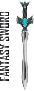 Fantasy sword Stock Illustration