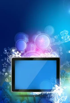 Fantasy tablet theme. Stock Illustration