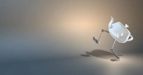 Fantasy teapot Stock Illustration