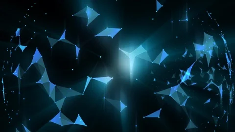 Fantasy Technology Loop Animation Plexus Stock Footage 118526697