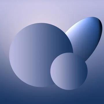 Fantasy three planets in alien sky Stock Illustration