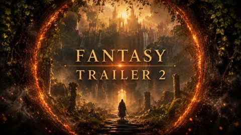 Fantasy Trailer 2 - Magical Fantasy Adventure and Storybook Opener After Effects stock