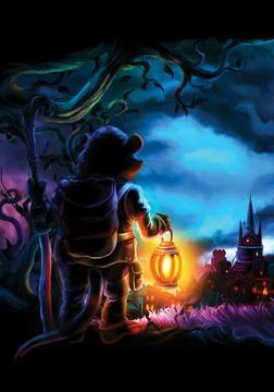 Fantasy traveler Stock Illustration