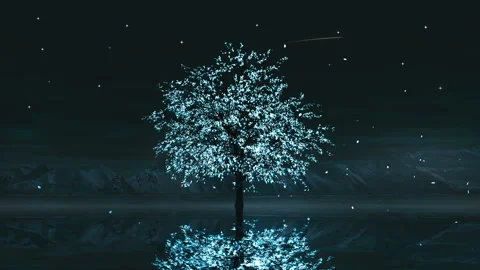 Fantasy Tree Loop Background Animation | Stock Video | Pond5