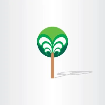 Fantasy tree stylized design Illustrazione stock