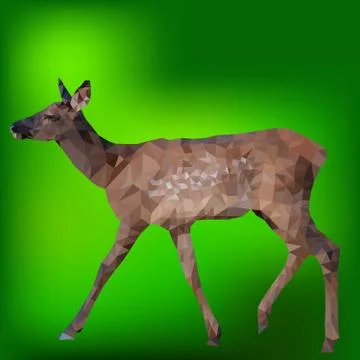 Fantasy Triangulation doe Illustrazione stock