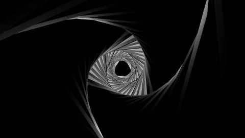 Fantasy tunnel with fractal elements. Digital technology background 스톡 일러스트
