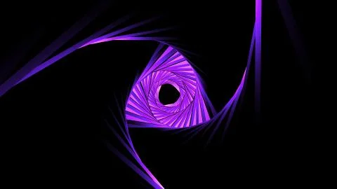 Fantasy tunnel with fractal elements. Digital technology background Stock Illustration