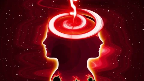 Fantasy Two interconnected sides of human personality Video stock 178073004