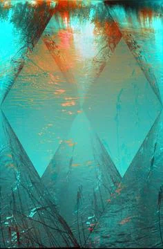 Fantasy underwater world Illustrazione stock