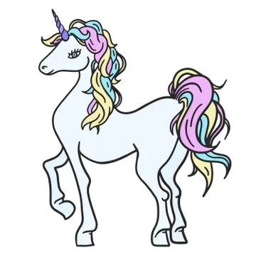 Fantasy unicorn Stock Illustration