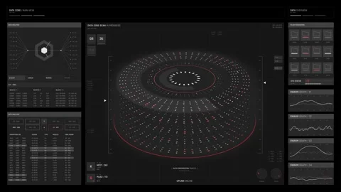 Fantasy user interface in 4K Stock Footage 289061829