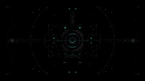 Fantasy user interface Hud video | Control screen overlay Stock Footage 289059292