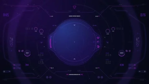 Fantasy user interface Hud video Stock Footage 289062477