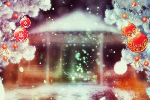 Fantasy Winter Alcove Ilustração Stock