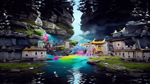 FANTASY WORLD Stock Footage 195896961