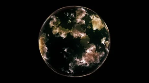 Fantasy world within a crystal ball 스톡 동영상 198317451