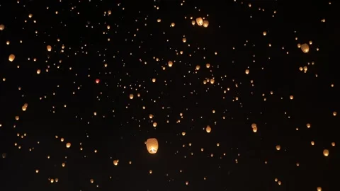 Fanush Sky Lantern: Paper, Bamboo, and Thermodynamic Buoyancy Stock-Footage 339269751