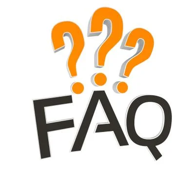 FAQ 3D concept Stock Illustration