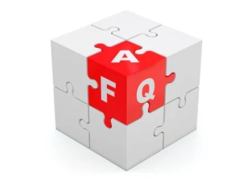 Faq. abstract cube Stock Illustration