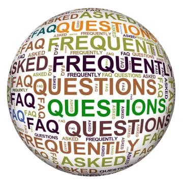 Faq ball Stock Illustration