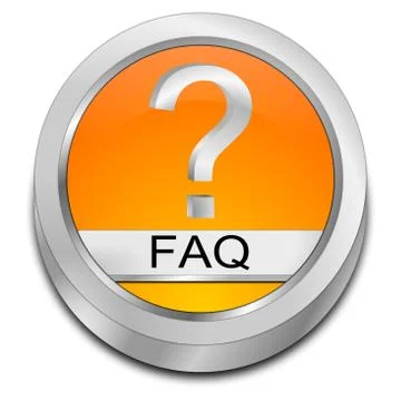FAQ Button Stock Illustration