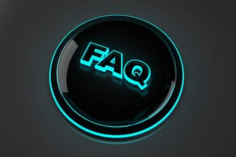 FAQ Button Illustration Illustrazione stock