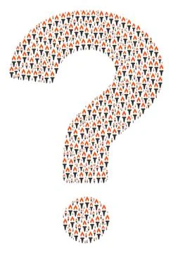 FAQ Collage of Fire Torch Icons Illustrazione stock