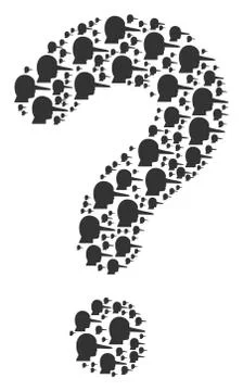 FAQ Collage of Lier Icons 스톡 일러스트