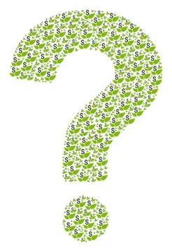 FAQ Composition of Eco Startup Icons 스톡 일러스트