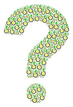 FAQ Composition of Seed Sprout Icons Stock Illustration