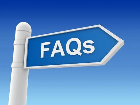 Faq concept 3d illustration Stock Illustration
