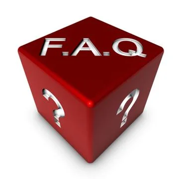 FAQ Dice Stock Illustration
