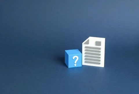 FAQ on documents and application processing. Understand bureaucratic rules... Stock Photos