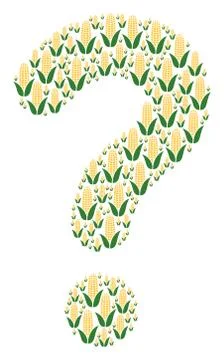 FAQ Figure of Corn Icons 스톡 일러스트