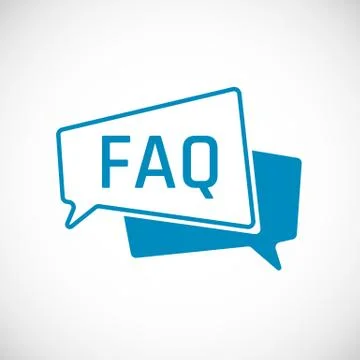 FAQ. Frequently Asked Question as Speech bubble Icon. Element of web icon for Stock Illustration