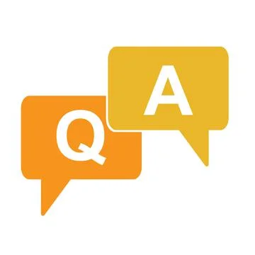 FAQ, frequently asked questions vector icon. Information speech bubble symbol Stock Illustration