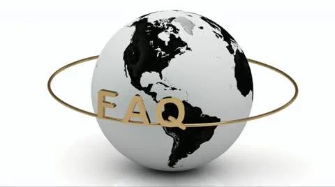 FAQ on a gold ring rotates around the earth Stock Footage 21733987