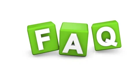 FAQ green cubes Stock Footage 61298003