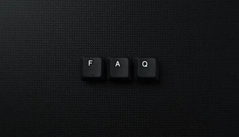 FAQ Help And Question Concept With Keyboard Keys Stock Photos