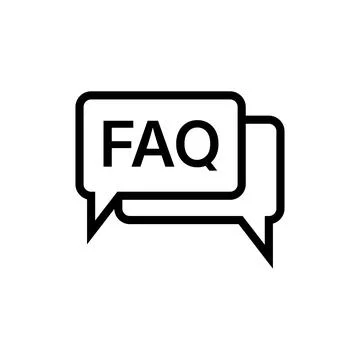 FAQ icon design template isolated illustration Stock Illustration