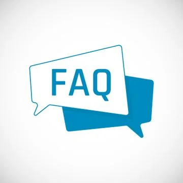 FAQ icon. Frequently Asked Question as Speech bubble. Element of web icon for Stock Illustration