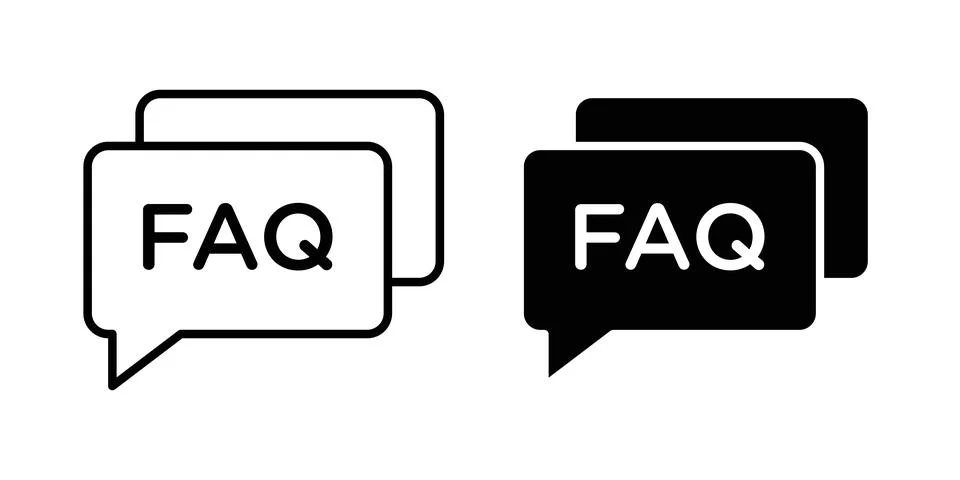 FAQ icon graphic design. web icons vectors Stock Illustration