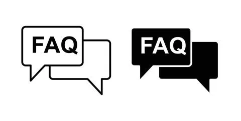 FAQ icon vector art Illustrations Stock Illustration